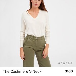 Everlane Cashmere V-Neck